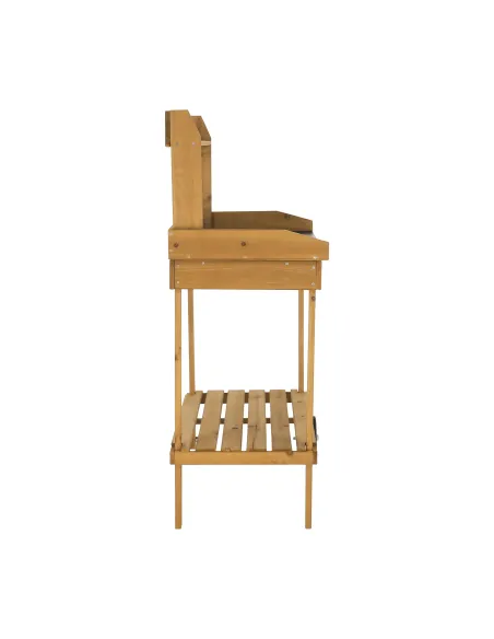 Masă de grădină BARDY, terasă/grădină, 94x49x120 cm, lemn și polipropilenă | MobilaOK