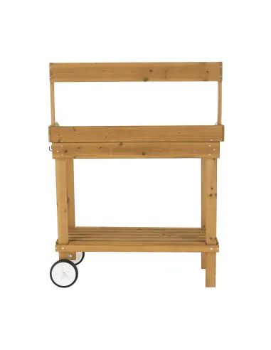 Masă de grădină BARDY, terasă/grădină, 94x49x120 cm, lemn și polipropilenă | MobilaOK