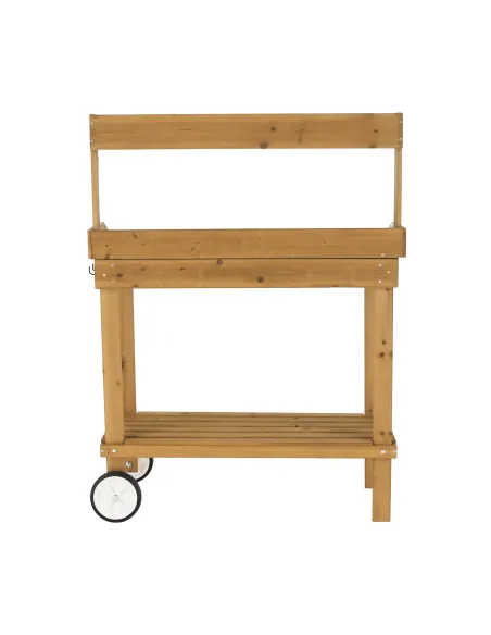 Masă de grădină BARDY, terasă/grădină, 94x49x120 cm, lemn și polipropilenă | MobilaOK