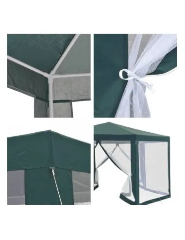 Pavilion cort pentru grădină, RINGE, 3.9x2.5x3.9m, Polietilenă/Oțel | MobilaOK