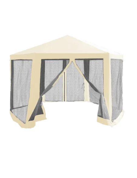 Pavilion cort pentru grădină, RINGE TIP 2, 3.9x2.5x3.9m, oțel și polietilenă | MobilaOK