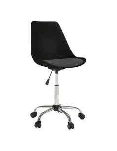 Scaun de birou DARISA NEW, birou, 48x56x81-90 cm, plastic/piele eco/crom, KONDELA | MobilaOK