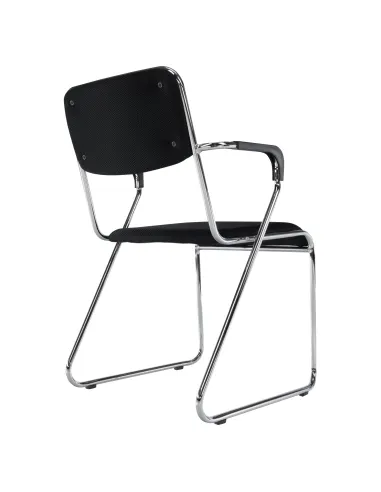 Scaun conferință DERYA NEW, birou, 53x79x57 cm, plasă/metal/plastic, KONDELA | MobilaOK