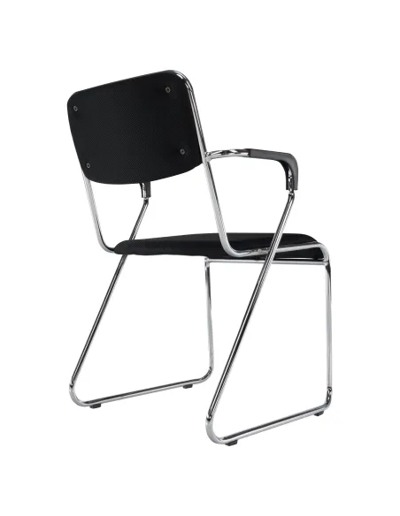 Scaun conferință DERYA NEW, birou, 53x79x57 cm, plasă/metal/plastic, KONDELA | MobilaOK