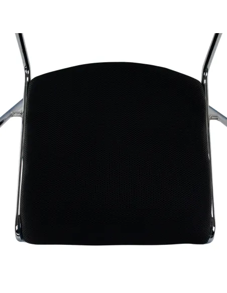 Scaun conferință DERYA NEW, birou, 53x79x57 cm, plasă/metal/plastic, KONDELA | MobilaOK