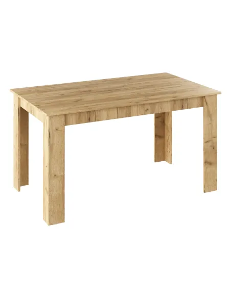 Masă de bucătărie GENERAL NEW, bucătărie, 140x80 cm, PAL laminat stejar | MobilaOK