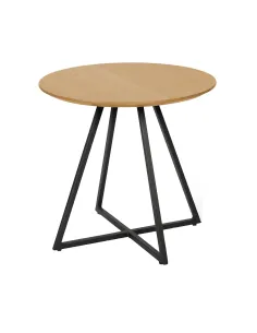 Masă laterală DELIK living/dormitor 50x50x45 cm MDF și metal | MobilaOK