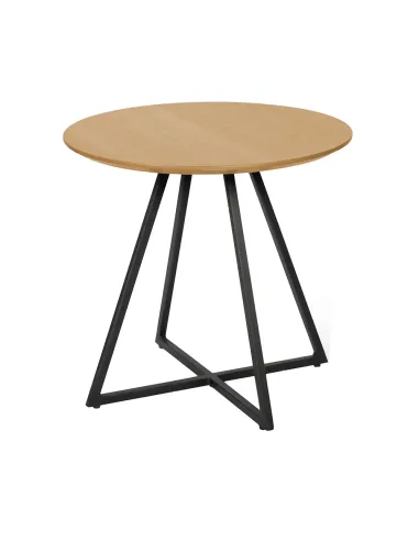 Masă laterală DELIK living/dormitor 50x50x45 cm MDF și metal | MobilaOK
