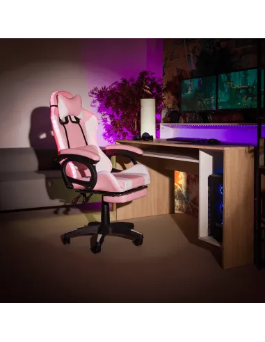 Scaun Gaming JOVELA, birou/joc, 65x65x124 cm, piele ecologică | MobilaOK