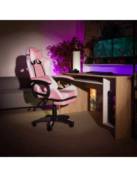 Scaun Gaming JOVELA, birou/joc, 65x65x124 cm, piele ecologică | MobilaOK