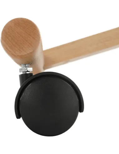 Scaun ergonomic KONDELA pentru birou, 46x65x52-72 cm, Lemn fag și Ţesătură | MobilaOK
