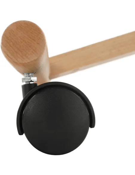 Scaun ergonomic KONDELA pentru birou, 46x65x52-72 cm, Lemn fag și Ţesătură | MobilaOK