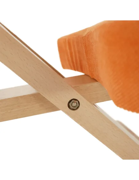 Scaun ergonomic KONDELA pentru birou, 46x65x52-72 cm, Lemn fag și Ţesătură | MobilaOK