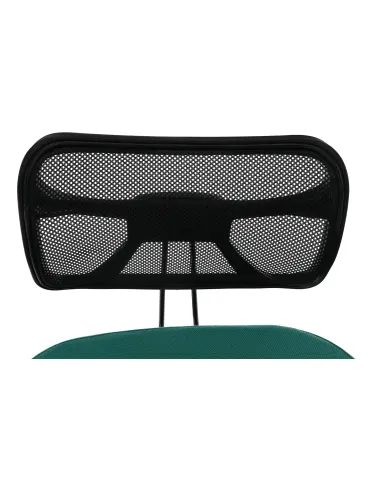 Scaun ergonomic KONDELA, birou, 68x61x78-90 cm, textil verde, cadru metal | MobilaOK
