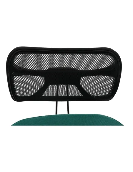Scaun ergonomic KONDELA, birou, 68x61x78-90 cm, textil verde, cadru metal | MobilaOK