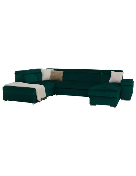 Canapea LAMORA U, living, 329x220x97 cm, material KRONOS | MobilaOK