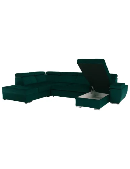Canapea LAMORA U, living, 329x220x97 cm, material KRONOS | MobilaOK