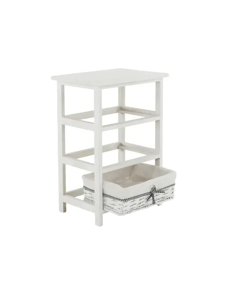 Comodă RUBY 3 pentru dormitor/hol, 40x57x29 cm, din lemn și răchită | MobilaOK