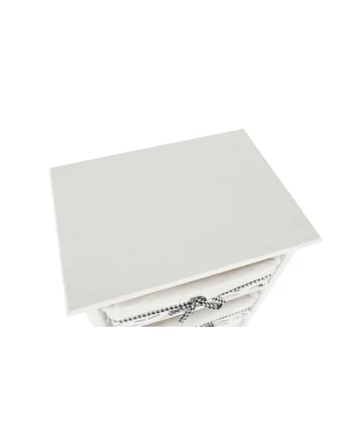 Comodă RUBY 3 pentru dormitor/hol, 40x57x29 cm, din lemn și răchită | MobilaOK