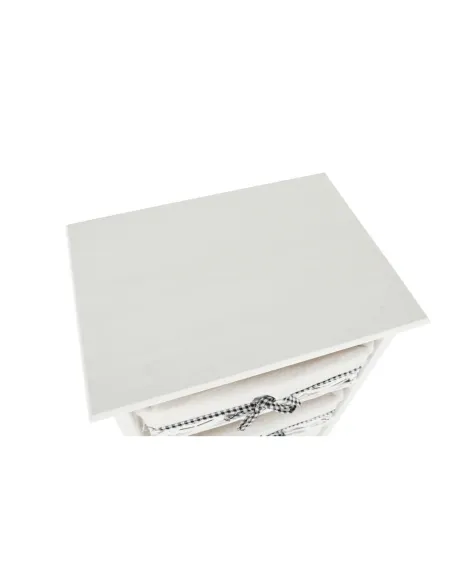 Comodă RUBY 3 pentru dormitor/hol, 40x57x29 cm, din lemn și răchită | MobilaOK