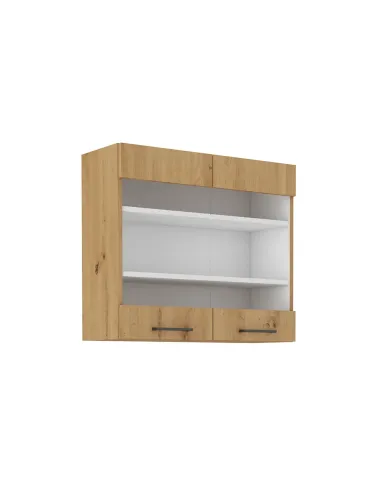 Dulap Superior (corp suspendat), MONRO, hol/dormitor/birou, 80x31x71.5 cm, PAL laminat stejar | MobilaOK