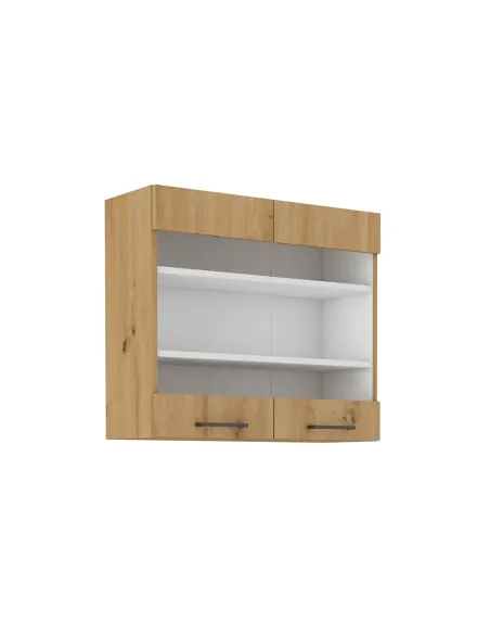 Dulap Superior (corp suspendat), MONRO, hol/dormitor/birou, 80x31x71.5 cm, PAL laminat stejar | MobilaOK