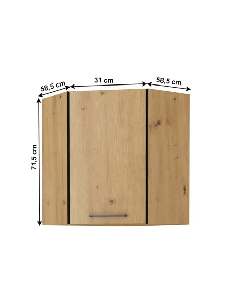 Dulap Superior MONRO pentru Bucătărie, 58.5x58.5x31x71.5 cm, PAL Laminat | MobilaOK