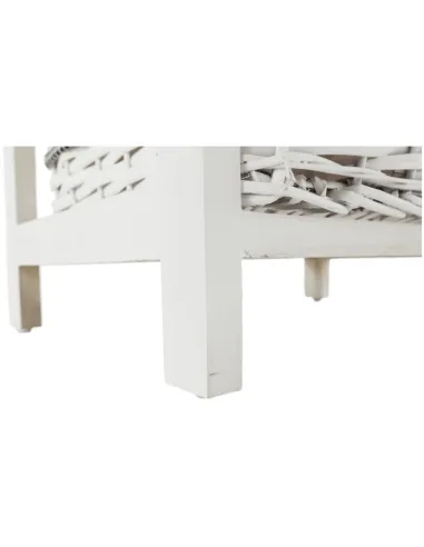 Comodă RUBY 3 pentru dormitor/hol, 40x57x29 cm, din lemn și răchită | MobilaOK