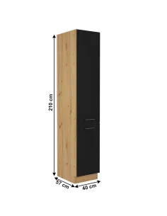 Dulap alimentare MONRO 40 DK-210 2F, bucătărie, 40x57x210 cm, PAL melaminat | MobilaOK