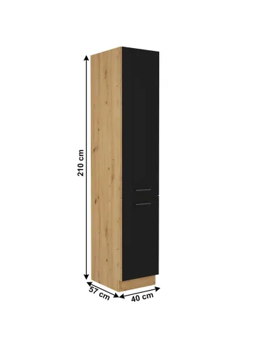 Dulap alimentare MONRO 40 DK-210 2F, bucătărie, 40x57x210 cm, PAL melaminat | MobilaOK