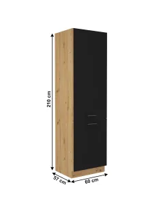Dulap, MONRO, bucatarie, 60x57x210 cm, PAL melaminat | MobilaOK