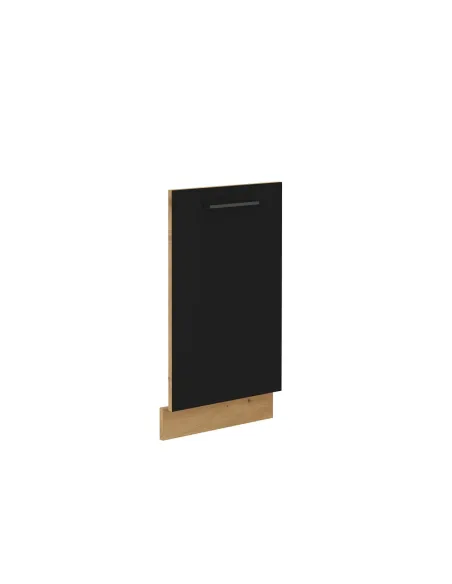 Ușă Mașină Spălat Vase MONRO, 71.3x44.6x1.6 cm, PAL Laminat Stejar/Negru Mat | MobilaOK