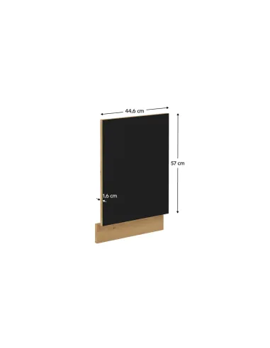 Ușă MSV, MONRO ZM, bucătărie, 570x446 mm, PAL laminat stejar/negru | MobilaOK
