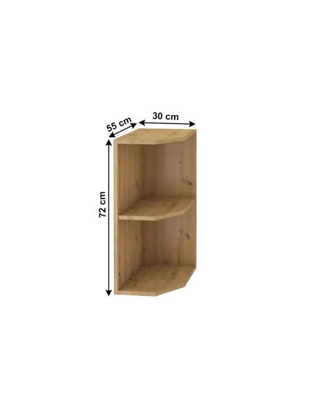 Dulap MONRO 30 D ZAK BB, bucătărie/hol, 30x55x72 cm, PAL stejar artizan | MobilaOK