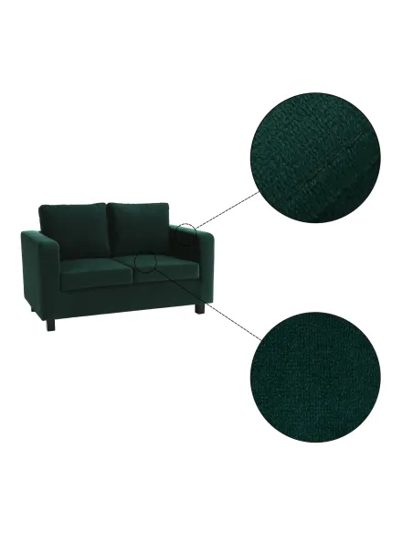 Canapea LUANA, living, 140x78x85 cm, tesatura Itaka | MobilaOK