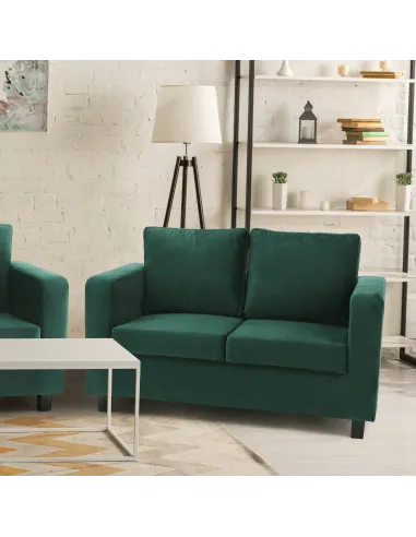 Canapea LUANA, living, 178x78x85 cm, tesatura smarald | MobilaOK