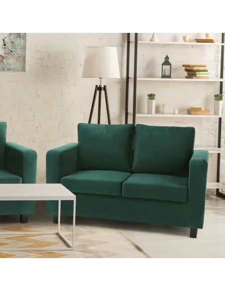 Canapea LUANA, living, 178x78x85 cm, tesatura smarald | MobilaOK