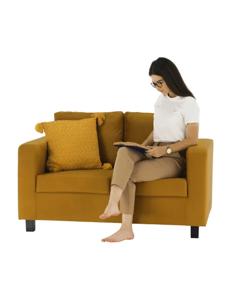 Canapea LUANA, living, 178x78x85 cm, tesatura mushtar | MobilaOK