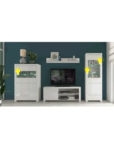Lustră LED LINDY/VILGO, 2 puncte, alb, pentru dormitor/living | MobilaOK
