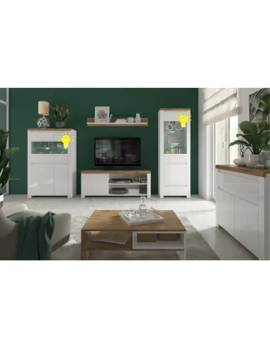 Lustră LED LINDY/VILGO, 2 puncte, alb, pentru dormitor/living | MobilaOK