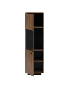 Vitrină DELIS A1, living, 58.9x38x201.2 cm, PAL melaminat/MDF/Sticlă | MobilaOK 2