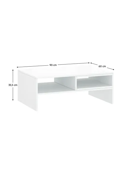 Măsuță de cafea LINDY, living, 90x60x35.5 cm, PAL melaminat | MobilaOK