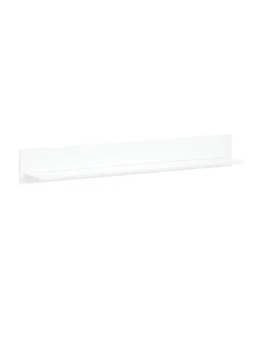 Raft LINDY, living/dormitor/birou, 150x20x21 cm, PAL melaminat alb | MobilaOK