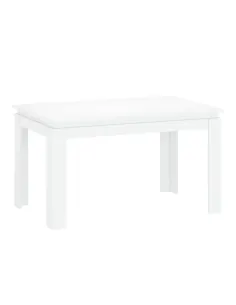 Masă pliabilă LINDY pentru living/birou, 135-184x86 cm, PAL melaminat alb | MobilaOK