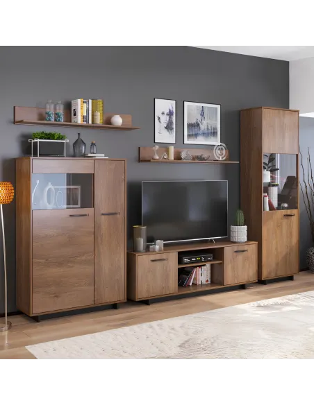 Comodă DELIS C1 living, 88.8x38x140 cm, PAL melaminat | MobilaOK