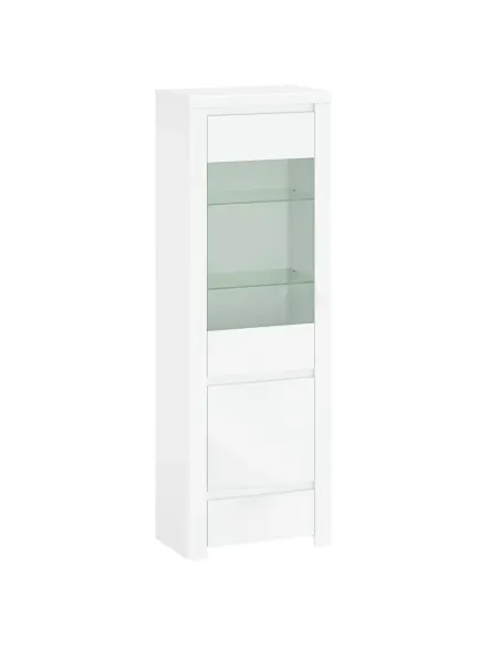 Vitrină LINDY, living/dormitor, 68x41.5x202 cm, PAL/MDF laminat | MobilaOK