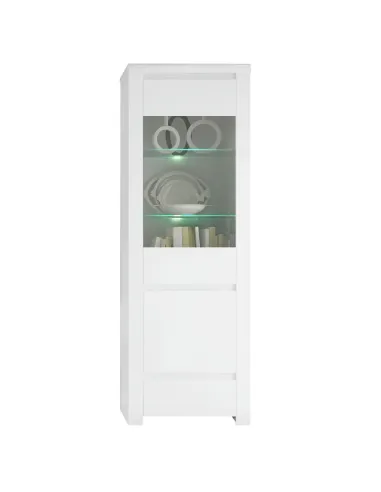 Vitrină LINDY, living/dormitor, 68x41.5x202 cm, PAL/MDF laminat | MobilaOK
