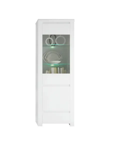 Vitrină LINDY, living/dormitor, 68x41.5x202 cm, PAL/MDF laminat | MobilaOK