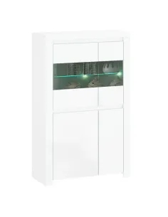 Vitrină LINDY, living/hol/birou, 98x41.5x156.5 cm, PAL melaminat | MobilaOK 2