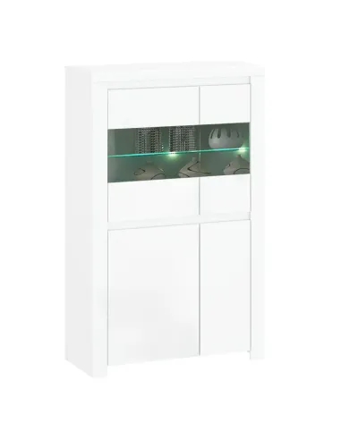 Vitrină LINDY, living/hol/birou, 98x41.5x156.5 cm, PAL melaminat | MobilaOK